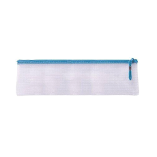 Treeline 33cm Clear Pencil Bag with assorted colour zips